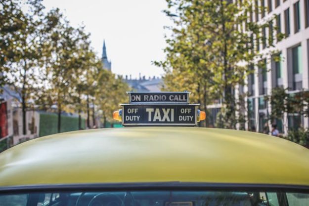 Gele taxi Rijbewijs voor taxi