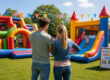 Keuze tussen multiplay en combi bij springkussen huren Limburg evenement