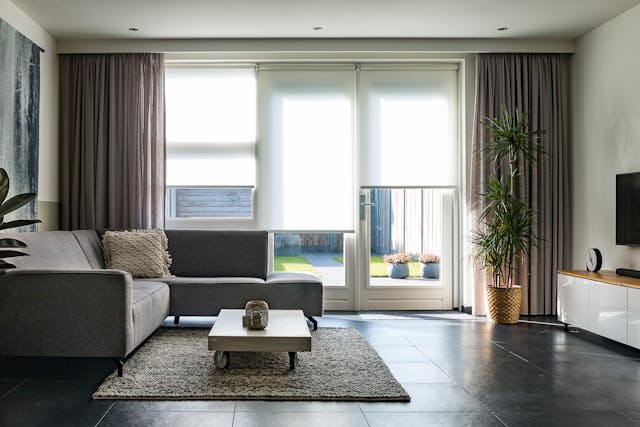 Het interieur van een woonkamer