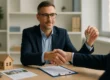 Professionele makelaar vergelijkt vastgoedopties met branche aangesloten vrije makelaar