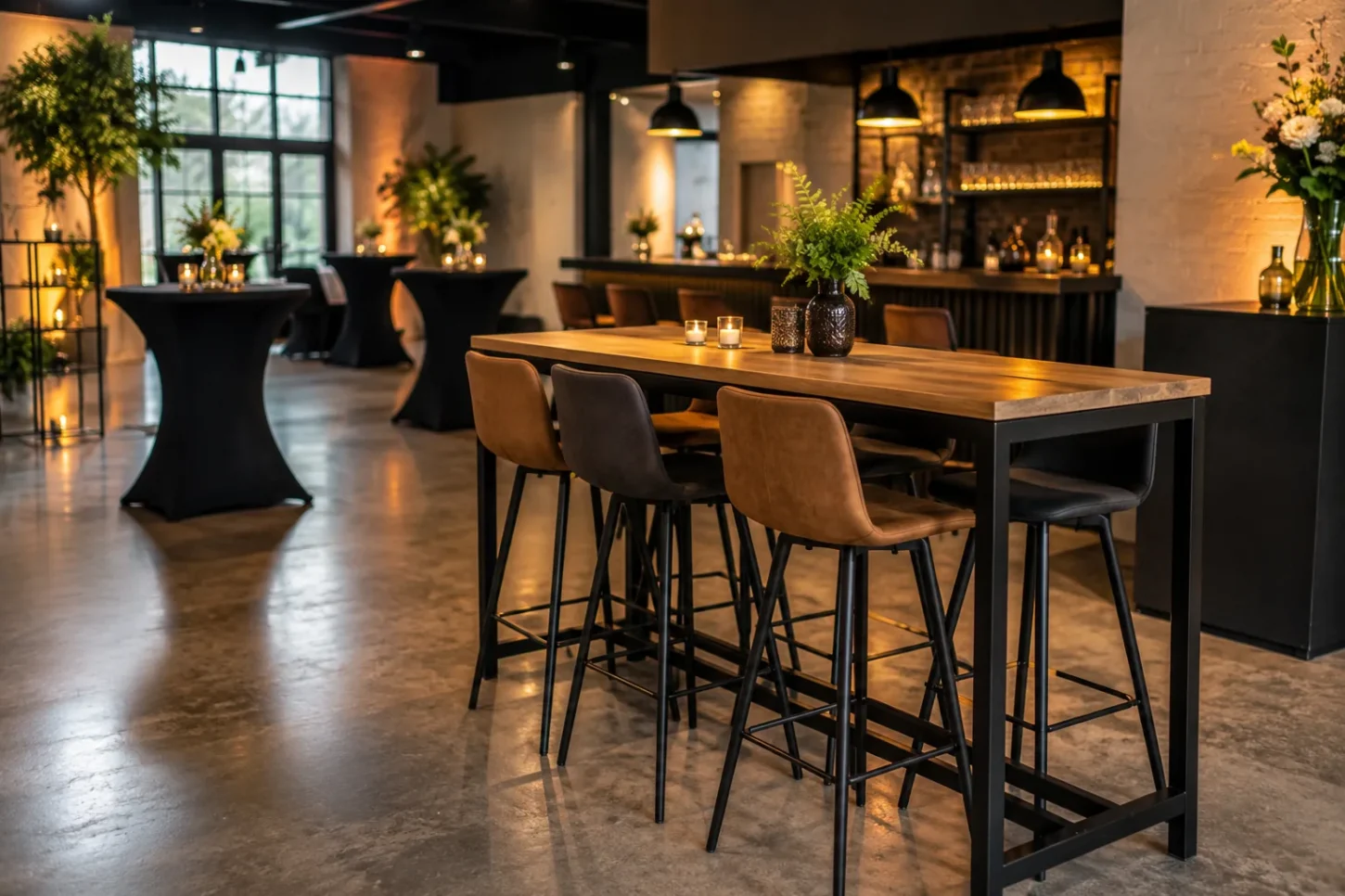 restaurant hoge tafel barkrukken