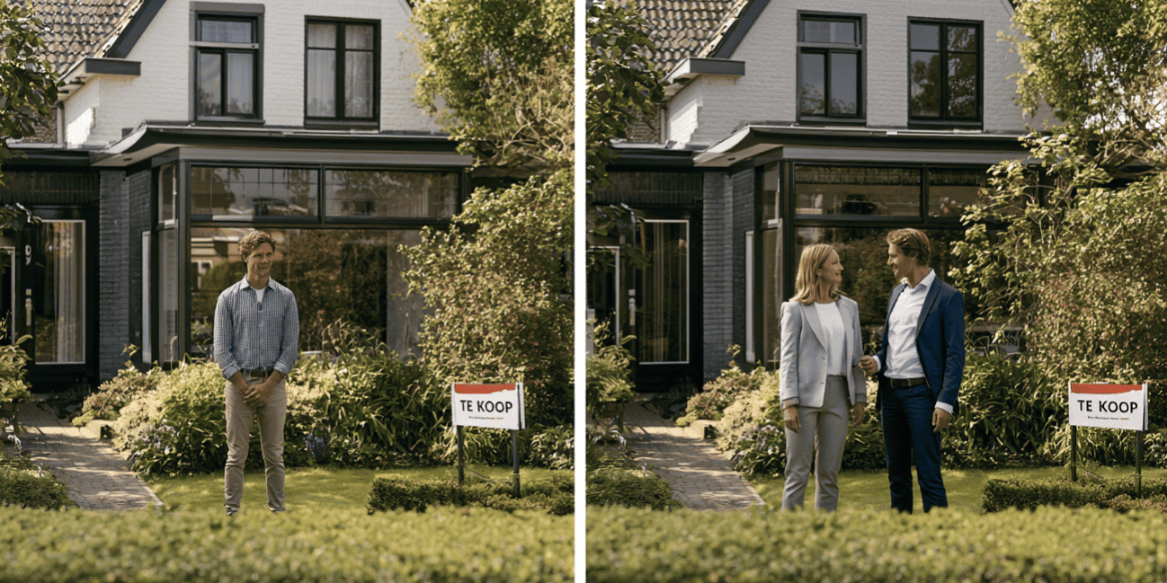 Huis verkopen via een makelaar of direct Huis verkopen via een makelaar of direct